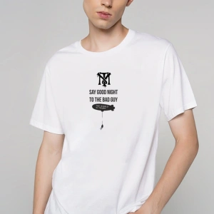 Scarface Yaralı Yüz Movie Sırt Baskılı Tasarım Beyaz Tişört