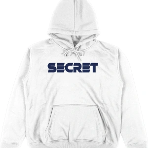 Secret Beyaz Oversize Unisex Kapüşonlu Sweatshirt Hoodie