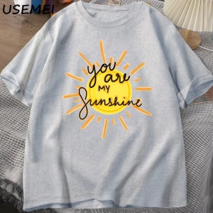 Sen benim güneş T-shirt pamuk adam kısa kollu T-shirt komik baskılı Tees erkekler kadınlar St 2980