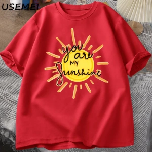 Sen benim güneş T-shirt pamuk adam kısa kollu T-shirt komik baskılı Tees erkekler kadınlar St 2980