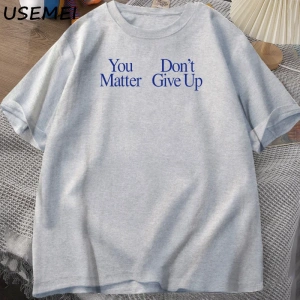 Sen Önemli Değil T-Shirt Erkek Tasarımcı Giyim Erkekler Grafik Tees Pamuk Şort Kollu T Gömlek 2947