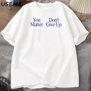 Sen Önemli Değil T-Shirt Erkek Tasarımcı Giyim Erkekler Grafik Tees Pamuk Şort Kollu T Gömlek 2947