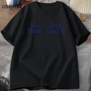 Sen Önemli Değil T-Shirt Erkek Tasarımcı Giyim Erkekler Grafik Tees Pamuk Şort Kollu T Gömlek 2947