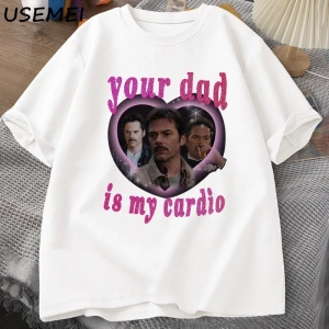 Senin babam benim kardiyo Tshirt baba kuğu Teeerkek kadın grafik baskılı tişört bisik 2912