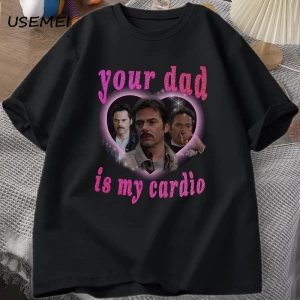 Senin babam benim kardiyo Tshirt baba kuğu Teeerkek kadın grafik baskılı tişört bisik 2912