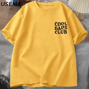 Serin Babalar Kulübü Tshirt babalar Günü Komik Koca T-Shirt Baba Baba TErkekler Pamuk 2830
