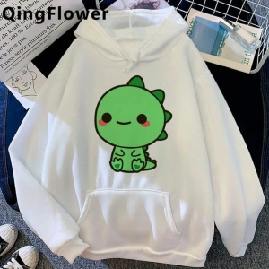 Sevimli Komik Dinozor Hoodiemodel84 12715 Beyaz