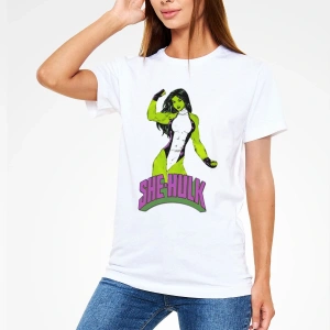 She-Hulk Beyaz Unisex Tişört T-Shirt