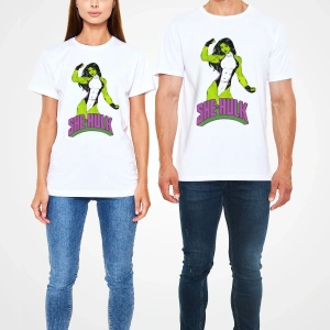 She-Hulk Beyaz Unisex Tişört T-Shirt