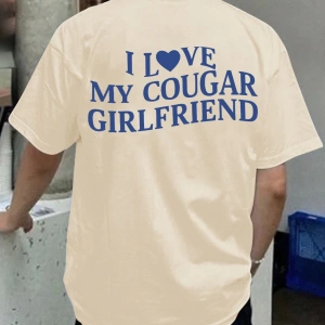 SHEIN Erkek Günlük Slogan Baskılı Kısa Kollu Tişört, Yaz