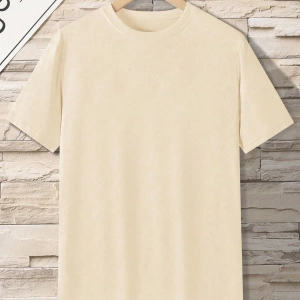 SHEIN Erkek Günlük Slogan Baskılı Kısa Kollu Tişört, Yaz