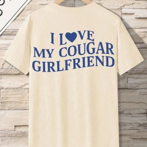 SHEIN Erkek Günlük Slogan Baskılı Kısa Kollu Tişört, Yaz