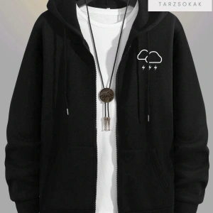 Şimşek Bulut Sweatshirt Fermuarlı Hırka