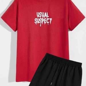 Sırt Baskılı Şort T-shirt Eşofman Takımı Rockfare