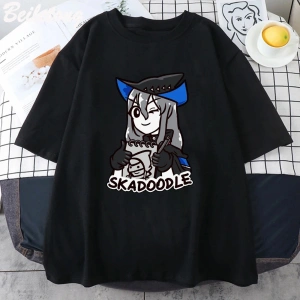 Siyah Anime Arknights Pramanix Siege sessizlik Skadi oyunu Cosplay Unisex saf le