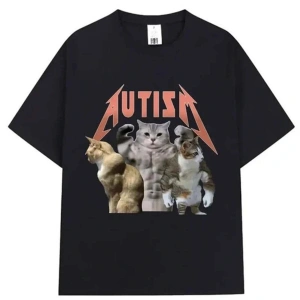 Siyah Autism Cats Unisex