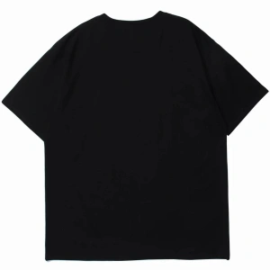 Siyah Feel Good Ayı Baskılı Oversize Bisiklet Yaka Erkek Tişört