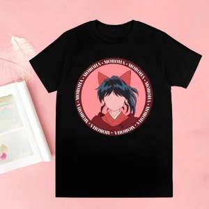 Siyah Inuyasha Yeni Baskı Tshirt Yaz Yenilik