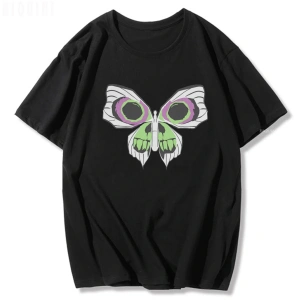 Siyah Jinx Arcane Maymun Anime Cosplay Tees Unisex Grunge Estetik %