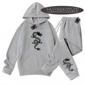 Siyah Kapşonlu Ejderha Detaylı ikili TAKIM