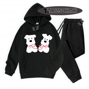 Siyah Kapşonlu film köpek Detaylı ikili TAKIM