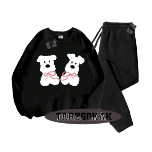 Siyah Kapşonlu film köpek Detaylı ikili TAKIM