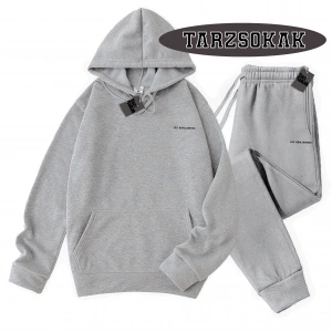 Siyah Kapşonlu les Detaylı ikili TAKIM