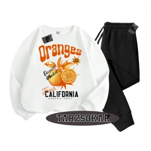 Siyah Kapşonlu Oranges  Detaylı ikili TAKIM