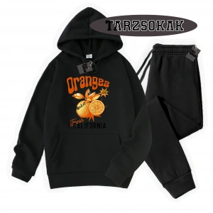 Siyah Kapşonlu Oranges  Detaylı ikili TAKIM
