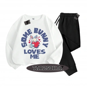 Siyah Kapşonlu Reason Detaylı ikili TAKIM