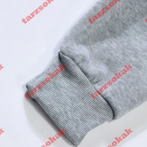 Siyah Kapşonlu Stubborn Detaylı ikili TAKIM