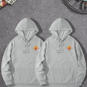 Siyah Kapşonlu Sweatshirt Çift Sevgili Kombinleri Couple Clothing