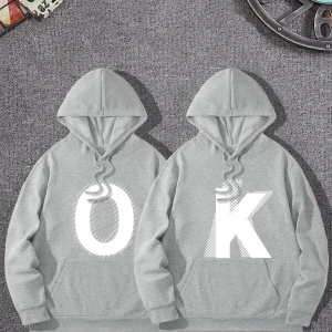 Siyah Kapşonlu Sweatshirt Çift Sevgili Kombinleri Couple Clothing