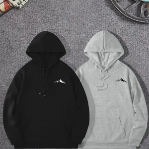 Siyah Kapşonlu Sweatshirt Çift Sevgili Kombinleri Couple Clothing