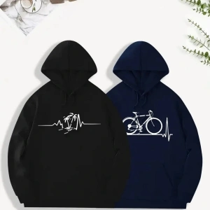 Siyah Kapşonlu Sweatshirt Çift Sevgili Kombinleri Couple Clothing