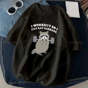 Siyah Kedi Halter baskılı Çalışma Komik Spor Salonu Tasarım Etiket Grafik li T