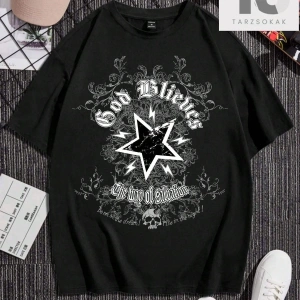 Siyah Örme Bisiklet Yaka Kısa Kollu Erkek Tişört