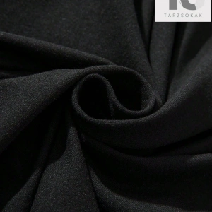 Siyah Örme Yuvarlak Yaka Kısa Kollu Erkek Tişört