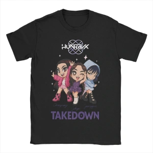 Siyah Rujinu KPDH Jinu Demon Hunter Tees Kpop Huntrix T Crewne