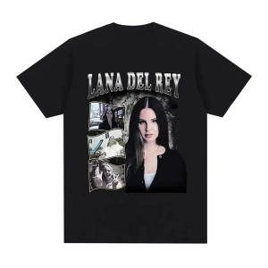Siyah Şarkıcı Lana Del Rey Baskı Hip Hop leri Streetwear Harajuku kı