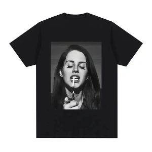 Siyah Şarkıcı Lana Del Rey Baskı Hip Hop leri Streetwear Harajuku kı