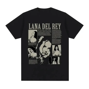 Siyah Şarkıcı Lana Del Rey Baskı Hip Hop leri Streetwear Harajuku kı