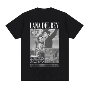 Siyah Şarkıcı Lana Del Rey Baskı Hip Hop leri Streetwear Harajuku kı