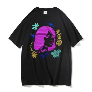 Siyah TV Tshirt Unisex Fransız Çıkış Albümü Hediye Indie Müzik Fan Tee Severler Rock Ba