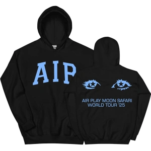 Siyah Unisex Air MOON SAFARI Dünya Turu Rahat Kapşonlu Sok