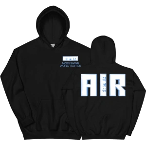 Siyah Unisex Air MOON SAFARI Dünya Turu Rahat Kapşonlu Sok