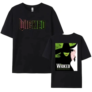 Siyah Wicked Fantasy Movies Graphic Short Sleeve Cotton High Quality R