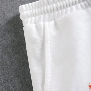 Skull  Letter Graphic Drawstring Waist Eşofman Altı