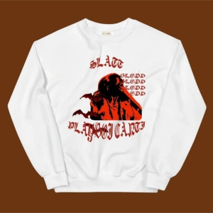 Slatted Playboi Carti Sweatshirt Beyaz