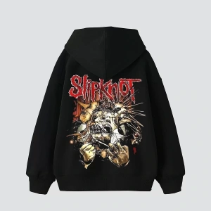 Slipknot Sırt Baskılı Beyaz Oversize Unisex